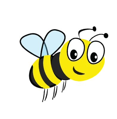 Bee PNG – Transparent Insect Illustration