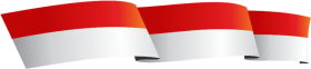 Indonesian Flag Clipart PNG – Red and White Banner Graphic 2