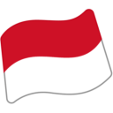 Indonesian Flag Clipart PNG – Red and White Banner Graphic 5