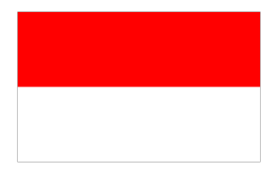 Indonesian Flag Clipart PNG – Red and White Banner Graphic 6