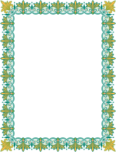Bingkai Sertifikat PNG, Certificate Border PNG 2