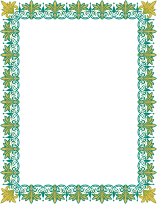 Bingkai Sertifikat PNG, Certificate Border PNG
