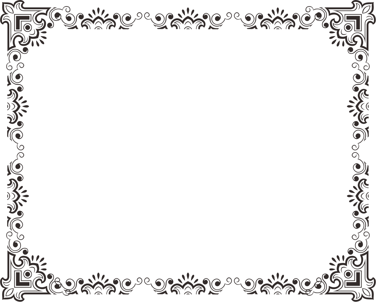 Bingkai Sertifikat PNG, Certificate Border PNG 7