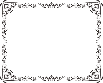 Bingkai Sertifikat PNG, Certificate Border PNG