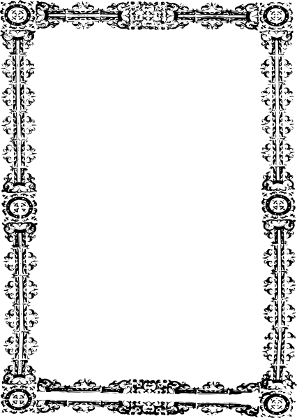 Bingkai Sertifikat PNG, Certificate Border PNG 10