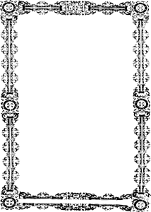 Bingkai Sertifikat PNG, Certificate Border PNG 10