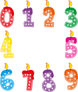 Colorful Birthday Candles PNG Free Download 5