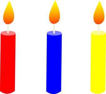 Colorful Birthday Candles PNG Free Download 16