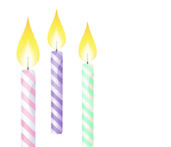 Colorful Birthday Candles PNG Free Download 20