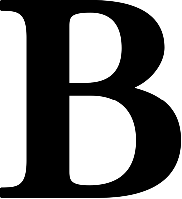 B Letter Logo PNG Transparent