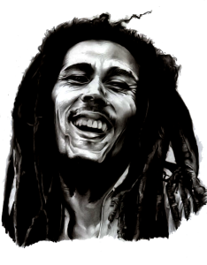 Bob Marley Portrait PNG Download