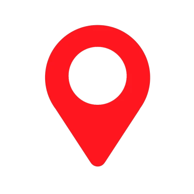 Red location Icon, map png