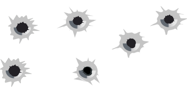 Bullet Hole PNG Transparent Image 7