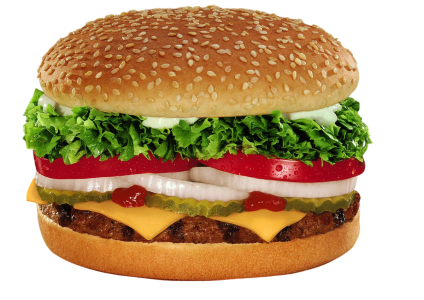 Burger PNG Transparent Image 5