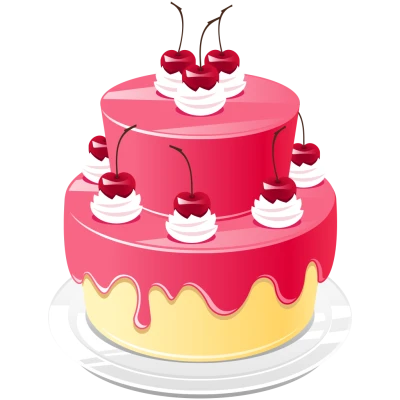 Birthday/Celebration Cake PNG Download