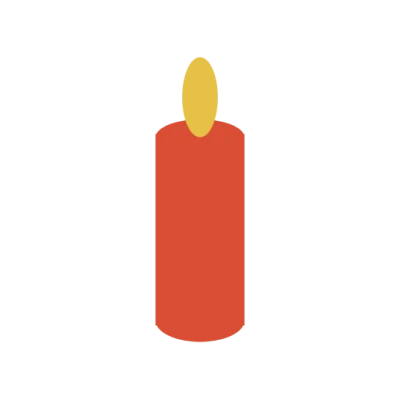 Decorative Candle PNG Download