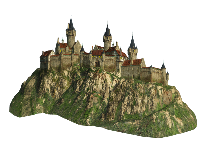 Medieval Castle Illustration PNG Download 3