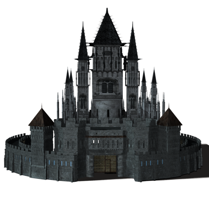 Medieval Castle Illustration PNG Download 4