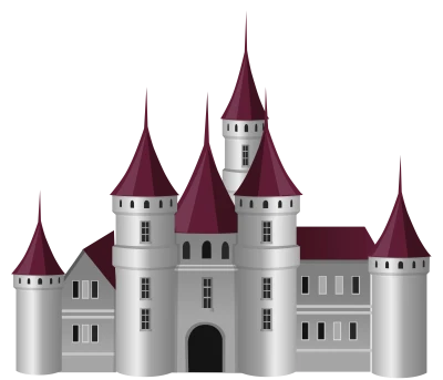 Medieval Castle Illustration PNG Download