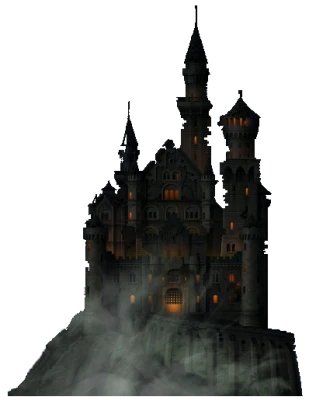 Medieval Castle Illustration PNG Download