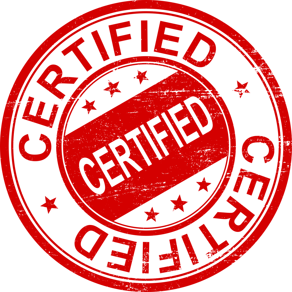 Certified PNG Transparent Image