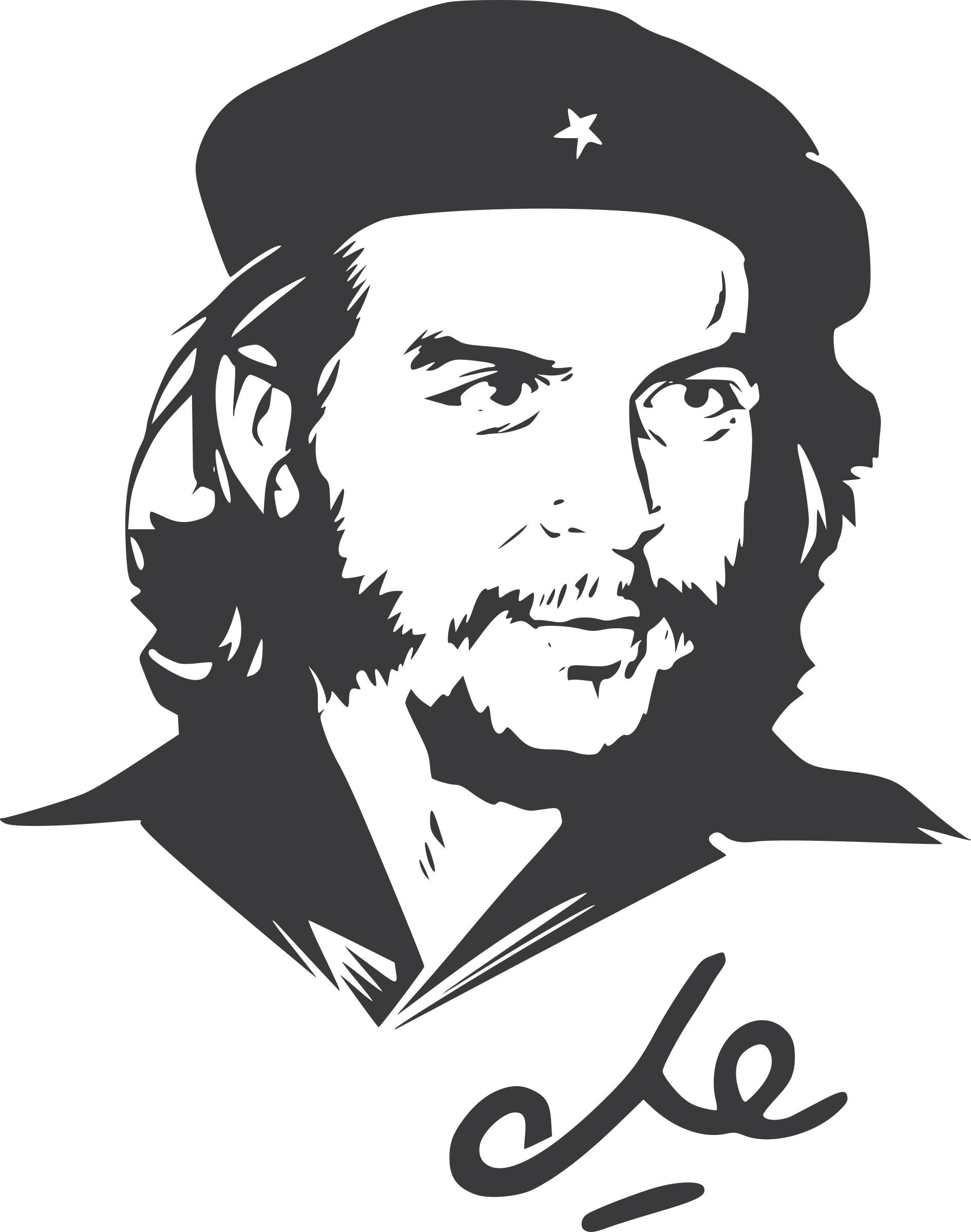 Che Guevara Portrait PNG Download