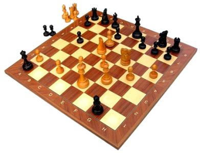Chess Pieces & Board PNG Download