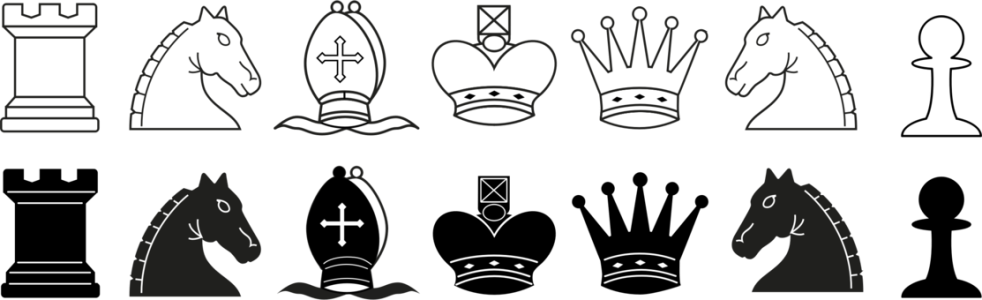 Chess Pieces & Board PNG Download