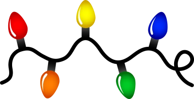 Festive Holiday Lights PNG Download