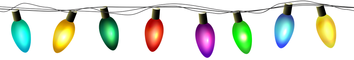 Festive Holiday Lights PNG Download