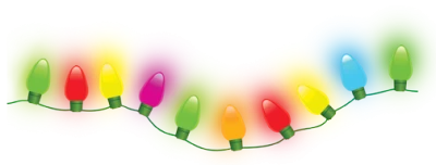 Festive Holiday Lights PNG Download