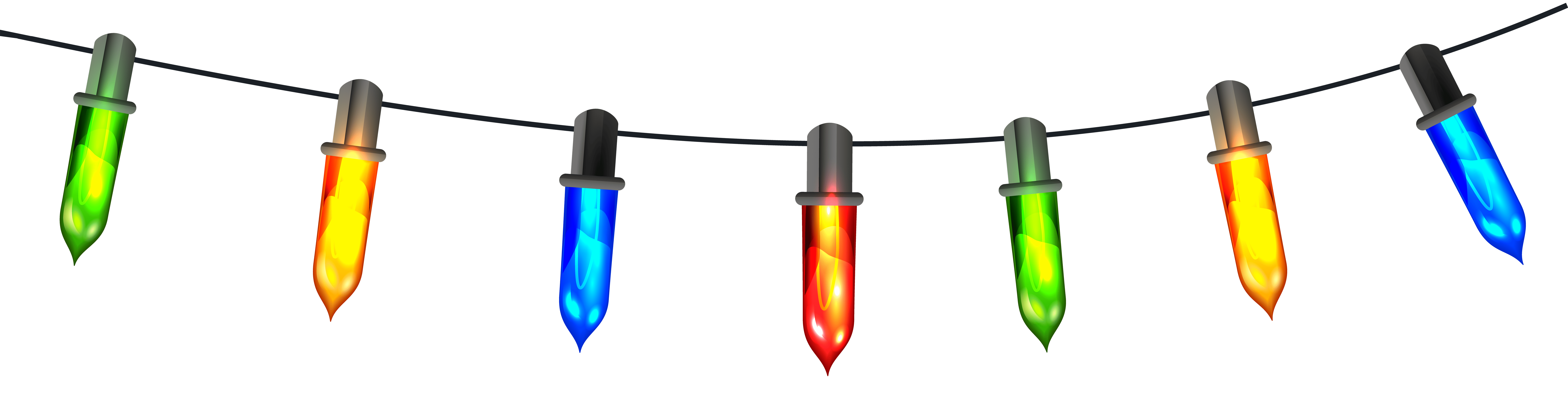 Christmas Lights Bulb PNG Transparent