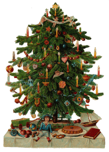 Decorated Christmas Tree PNG Download