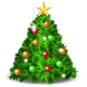 Decorated Christmas Tree PNG Download