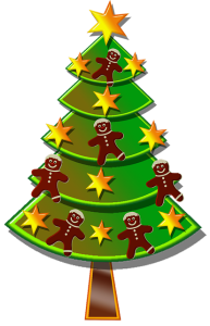 Decorated Christmas Tree PNG Download