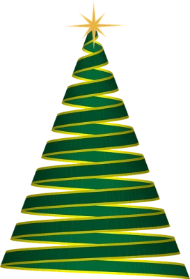 Decorated Christmas Tree PNG Download
