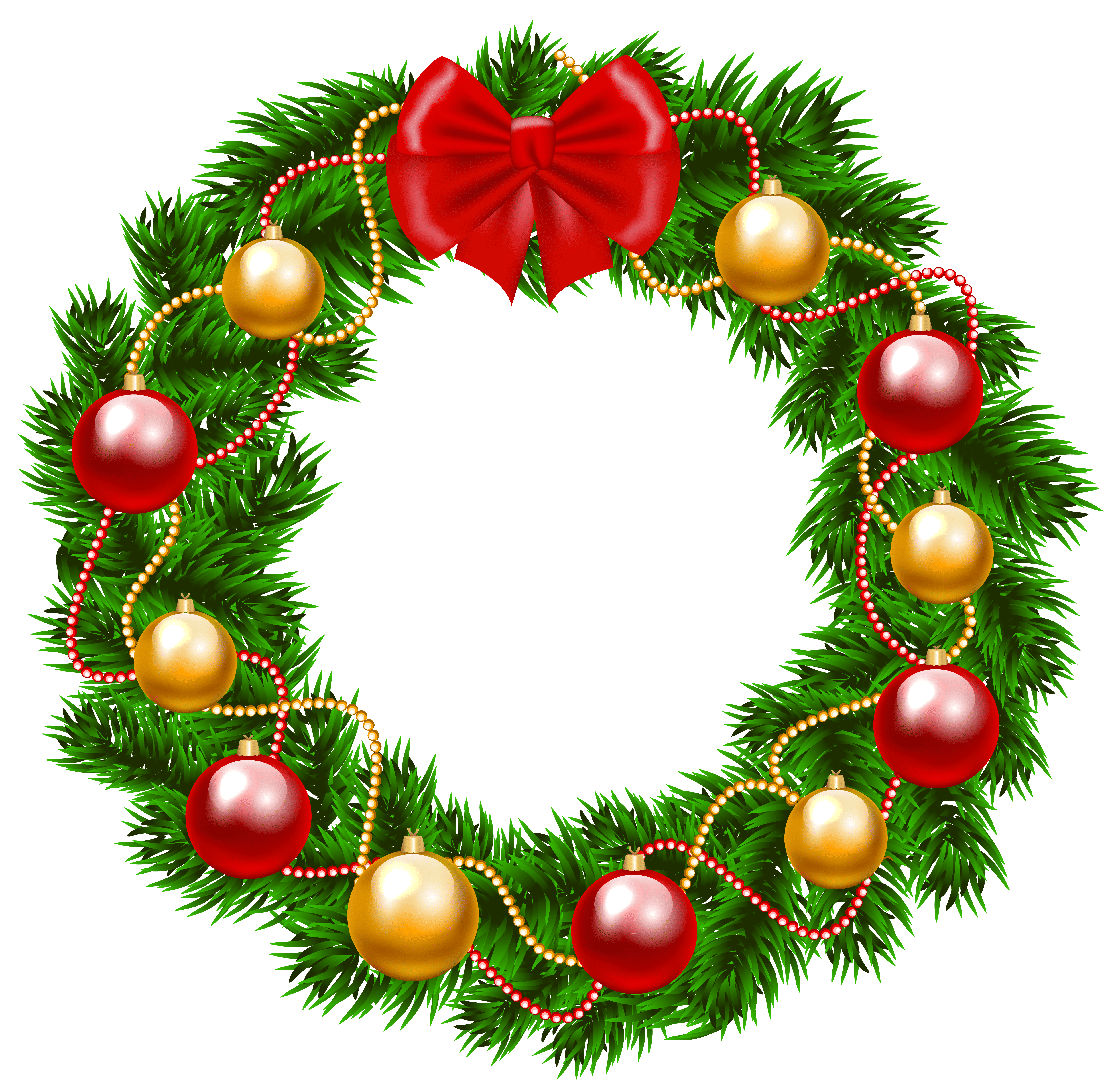 Christmas Wreath PNG Transparent