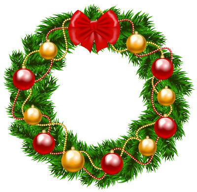 Christmas Wreath PNG Transparent
