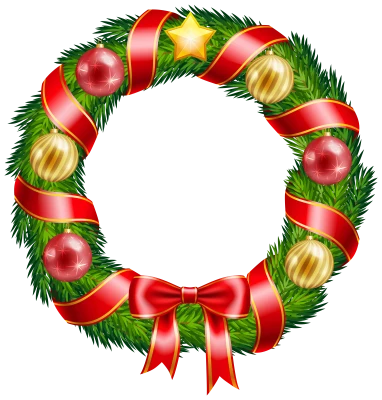 Christmas Wreath PNG Transparent