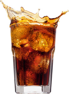 soda drinking glass png