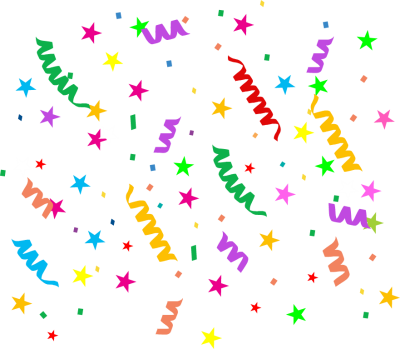 Colorful Confetti PNG