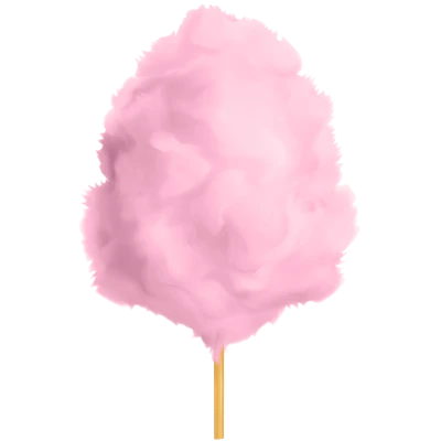 Pink Cotton Candy Image PNG
