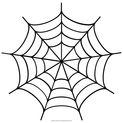 Spiderweb doodle outline for Halloween design png