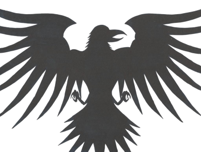 Black Crow Cartoon Clipart PNG